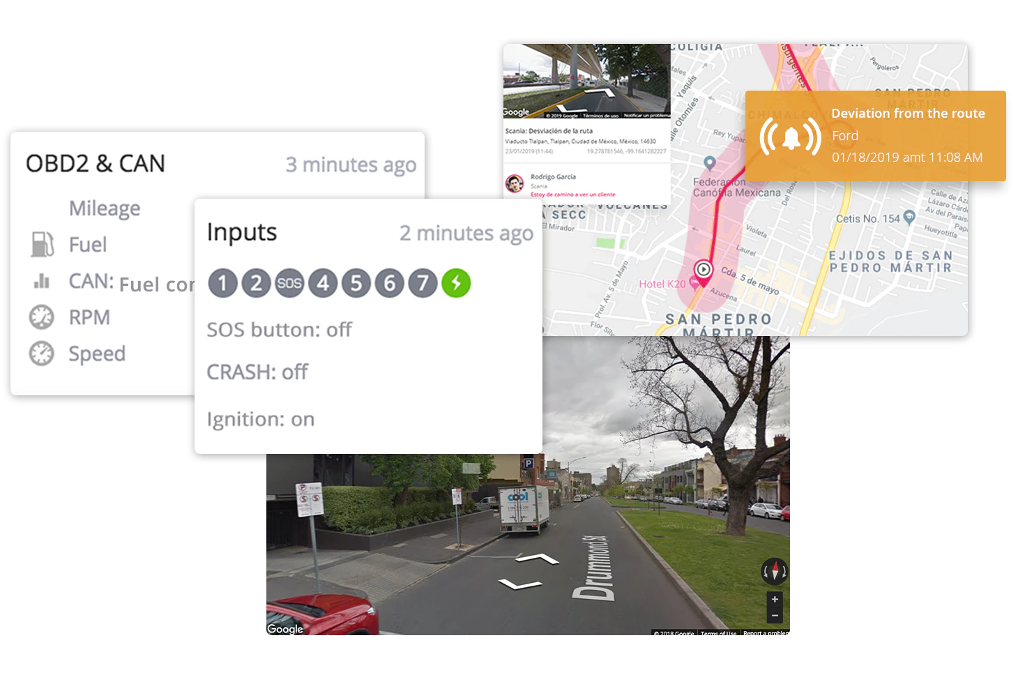 screenshot of Mayika Fleet Management